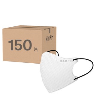 HAOFA N95立體醫療口罩 氣密型 M, 30片, 5個, 雪狐白