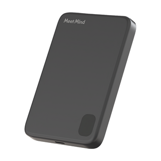 Meet Mind 薄形3合1磁吸行動電源 快速充電 15W無線充電 BSMI安規認證, 黑色