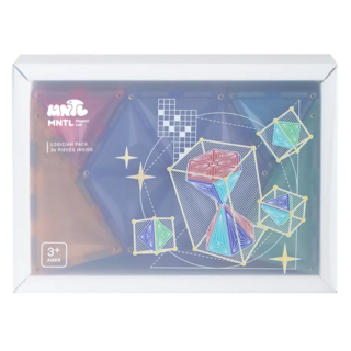 MNTL 磁力建構片 Set, 邏輯學家組合, 36片, 粉彩色, 1盒