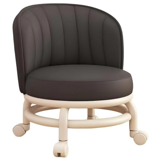 HOUDER 滑輪沙發椅背圓凳 鐵架款, 1個, 黑色