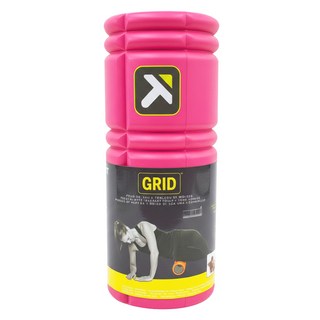 TRIGGERPOINT 按摩滾筒 The Grid Foam Roller 1.0 運動前後舒緩緊繃肌肉 3D立體結構模擬手感按摩 EVA環保材質易清洗, 桃紅色, 1個
