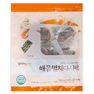 gomgom 鯷魚海鮮高湯包, 320g, 1袋