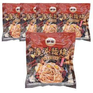 新宏 鹿港麵線 老薑麻油風味, 傳統手工麵線, 100g, 5包
