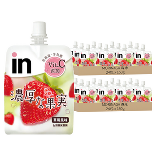 MORINAGA 森永 威德 in果凍 濃厚果實 草莓, 150g, 48包