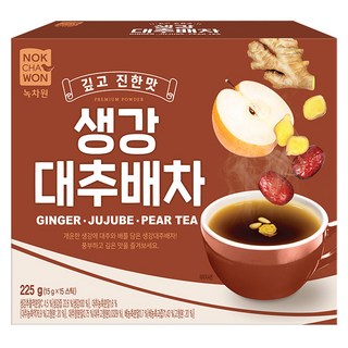 NOKCHAWON 綠茶園 薑棗梨茶隨身包, 15g, 15條, 1盒