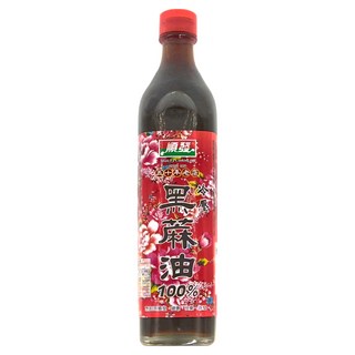 順發油品 冷壓黑麻油 100%, 520ml, 1瓶