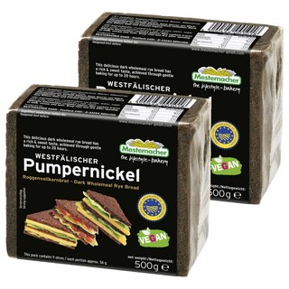 Mestemacher 麥大師 德國裸麥粗麵包, 2個, 500g