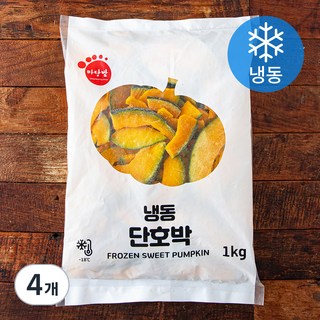 마당발 단호박 슬라이스 (냉동), 1kg, 4개