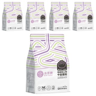 聯華製粉 BLUE JACKET 水手牌 特級粉心粉中筋麵粉, 1kg, 5包