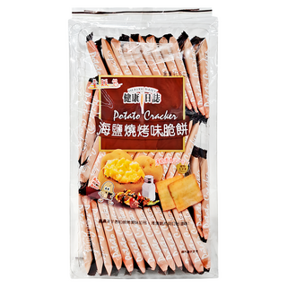 HEALTH DAILY 健康日誌 海鹽燒烤味脆餅 量販包 薄脆片爽口好滋味, 408g, 1袋