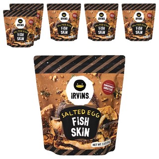 IRVINS 鹹蛋黃魚皮 80g 新加坡必備伴手禮, 6包