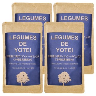 LEGUMES DE YOTEI 北海道小麥鬆餅粉 沖繩黑糖 180g*4包, 口感鬆軟綿密，在家輕鬆享受日式鬆餅
