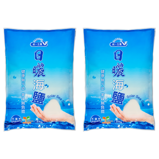 統一生機 日曬海鹽, 2kg, 2袋