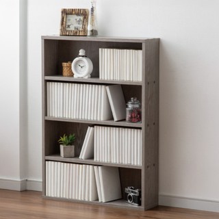 IRIS OHYAMA 愛麗思歐雅瑪 漫畫收納書櫃, 亞麻灰色, 4層