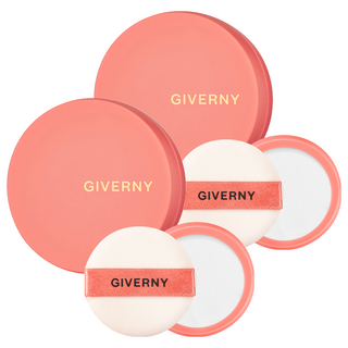 지베르니 밀착 커버 파운데이션 미니 휴대용기 64mm, 핑크, 2개