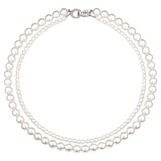 HAESOO.L 女性92.5純銀雙層珍珠項鍊 ALL-SW-N-48