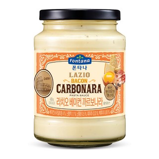 폰타나 라치오 베이컨 까르보나라 파스타소스, 430g, 1개