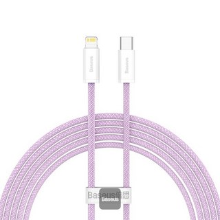 Baseus 倍思 靈動系列 快充/傳輸線 Type-C to iPhone 20W, 2m, 紫色, 1個