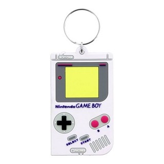 Nintendo 任天堂 Gameboy 英國進口鑰匙圈 尺寸6 x 4.5 x 0.2 cm, 任天堂掌機造型 白色, 1個