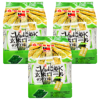 北田蒟蒻糙米捲海苔口味, 富含膳食纖維, 獨立包裝, 160g, 3袋