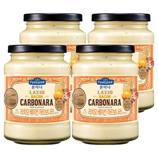 Fontana 卡波納拉培根義大利麵醬, 430g, 4個