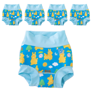 Splash About Happy Nappy 全新3D游泳尿布褲 男女通用 Rody跳跳馬 一起去郊遊, XL, 5件