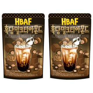 HBAF 杏仁果 黑糖奶茶味, 190g, 2包