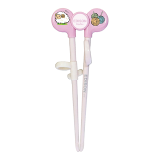 EDISON mama 右手學習筷 2歲 入園前, 粉紅色, 1雙