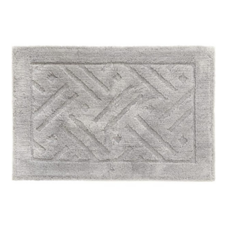 日本 oka 日本進口吸水速乾地墊 Riika, 45 x 60cm, 灰色, 1個