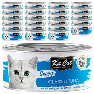 Kit Cat 湯罐 70g x 24罐 貓咪濕糧 全齡貓適用, 鮪魚