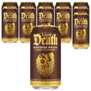 LiquidDeath 沙士風味氣泡水, 355ml, 12個