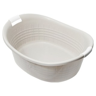 GINII 基尼 多功能加厚沐浴盆 30L 聚丙烯, 象牙白色, 1個