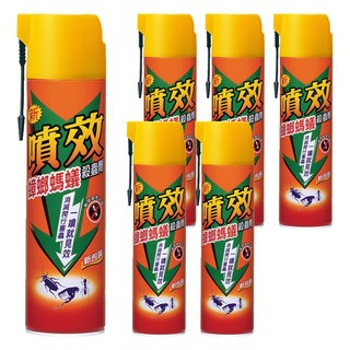 噴效 蟑螂螞蟻殺蟲劑, 600ml, 6瓶