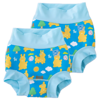 Splash About Happy Nappy 全新3D游泳尿布褲 男女通用 Rody跳跳馬 一起去郊遊, XL, 2件