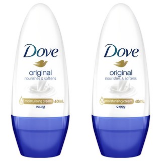 도브 오리지날 롤온 데오드란트, 40ml, 2개