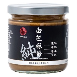 真老 純白芝麻醬 精選白芝麻, 200g, 1罐