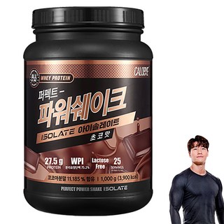칼로바이 퍼펙트 파워쉐이크 아이솔레이트 WPI 프로틴 파우더 초코맛, 1kg, 1개