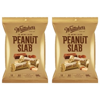 Whittaker's 迷你花生牛奶巧克力, 2袋, 180g