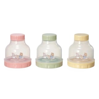 奇哥 比得兔 三層定量奶粉盒 216g, 1組, 綠色 + 黃色 + 粉色