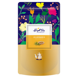 High Tea 黃金穀物國寶茶 添加蕎麥與玄米 無咖啡因 環保立體茶包, 5g, 12包, 1袋