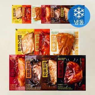 한끼통살 소스 통살 닭가슴살 7종 x 2개입 세트 1400g (냉동), 100g, 1개입, 14개