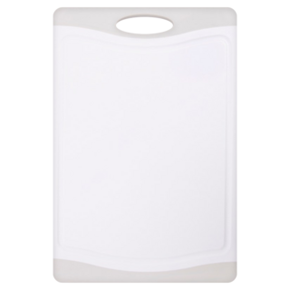 HOLA 和樂家居 抗菌止滑PP溝槽砧板 750g, 灰色, 1個