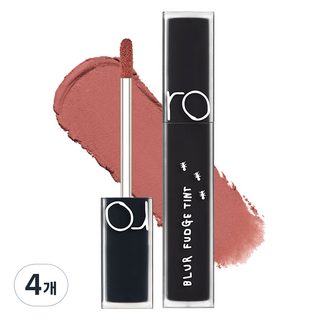 롬앤 이나피스퀘어 블러 퍼지 틴트, 17 피치 다운, 4개