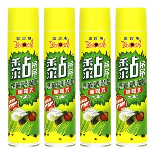 BlackPearl 黑珍珠 黏吊吊昆蟲誘黏膠 750ml 噴霧式, 4瓶