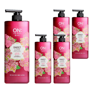 ON THE BODY 香水沐浴精 甜蜜愛戀 茉莉花香加白桃果香 持久延香 長效保濕, 900g, 5瓶