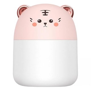 萌寵加濕器 香氛機 大容量水箱 ABS材質, 粉色 + 白色