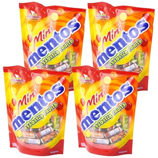 mentos 曼陀珠 迷你曼陀珠 綜合水果口味, 310g, 4袋
