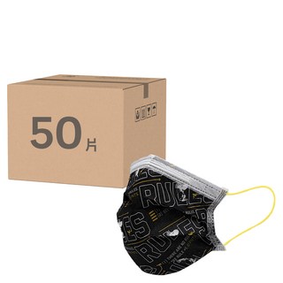 KOgi 宏瑋 收納王妃 史努比兒童口罩 HW002306, 酷黑, 10片, 5盒