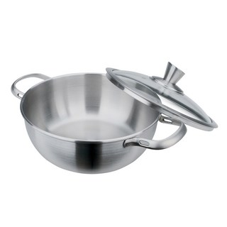 MiyAco 米雅可 經典316美味萬用鍋, 耐腐蝕, 耐高溫, 耐酸鹼, 30cm, 1個, 銀色