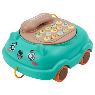 源創世紀 幼兒早教多功能電話 中英切換/電話聲/趣味音效/益智啟蒙 9279, 1台, 綠色